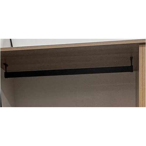 Hanging Rail for Wardrobe Inserts [Matt Black]